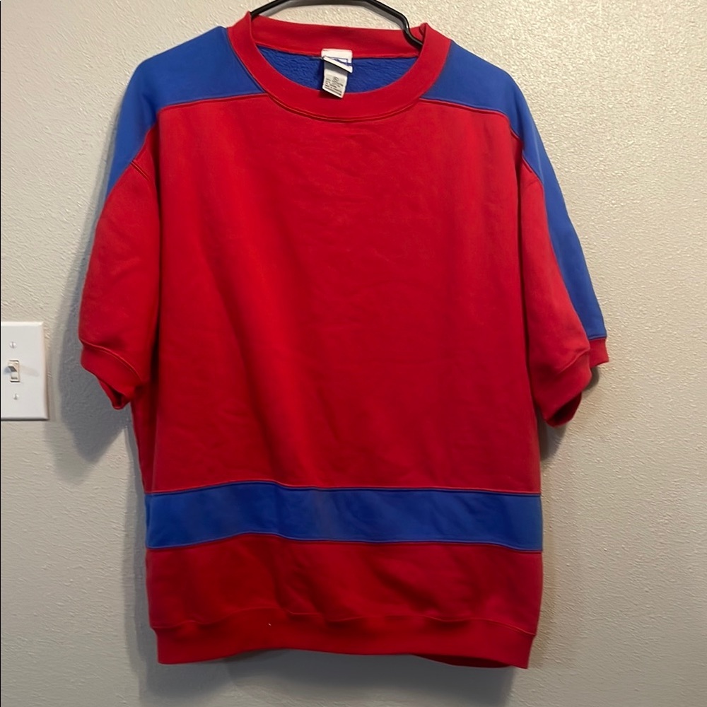 Vintage Red and Blue Shirt/sweatshirt